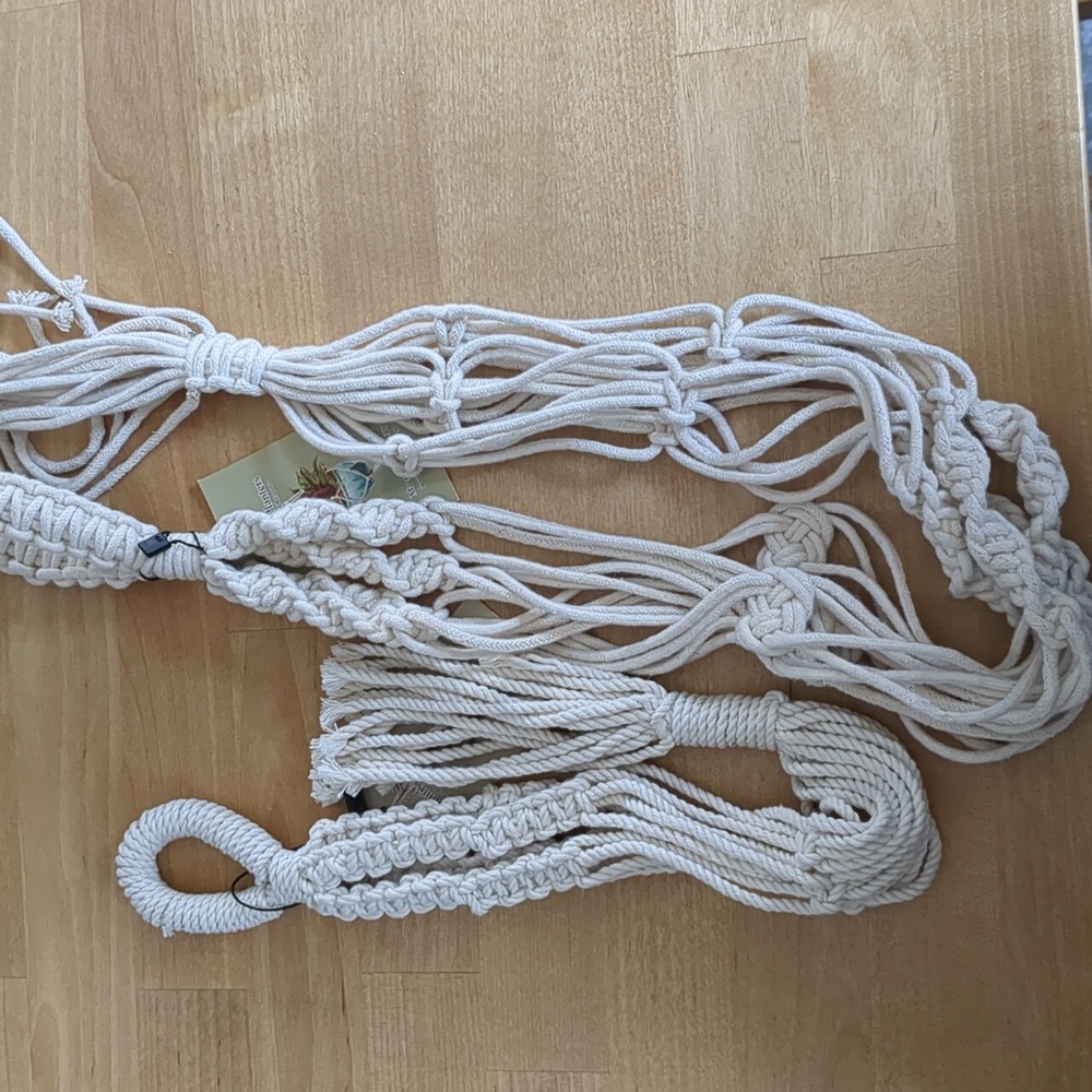 Macrame Plant Hangers by Primitive Planters